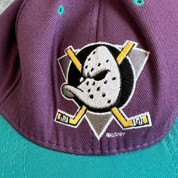 Vintage NHL Annco Anaheim Mighty Ducks Snapback Hat - Picture 5 of 8